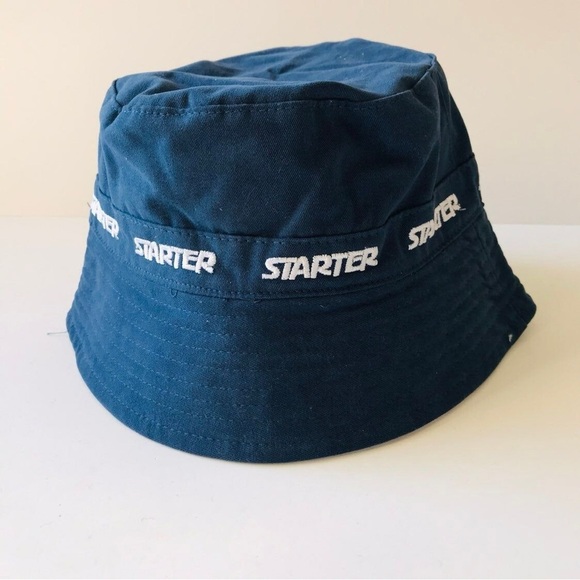 Zara x Starter Navy Blue Bucket Hat - Picture 3 of 5
